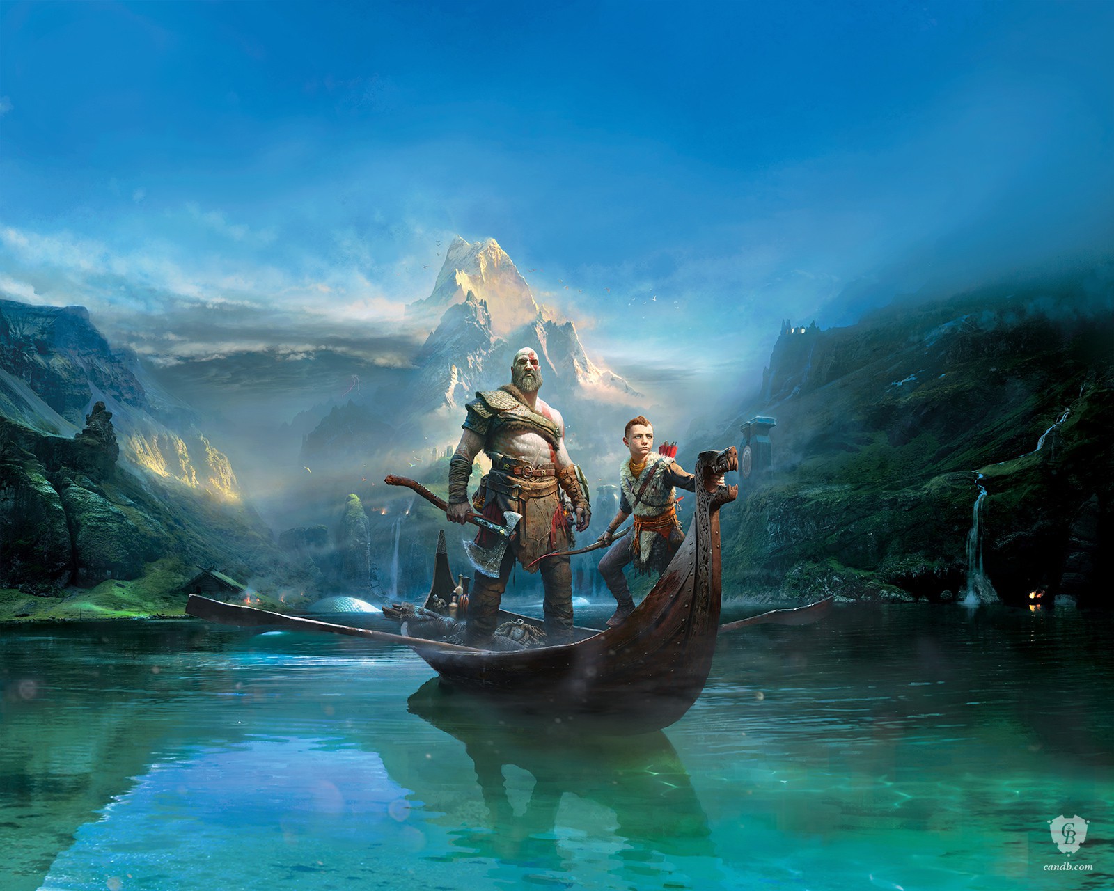 Artwork Kratos and Atreus - God of War SIE Santa Monica Studio
